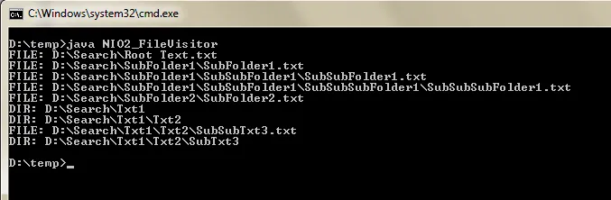 recursive-file-tree-traversing-output